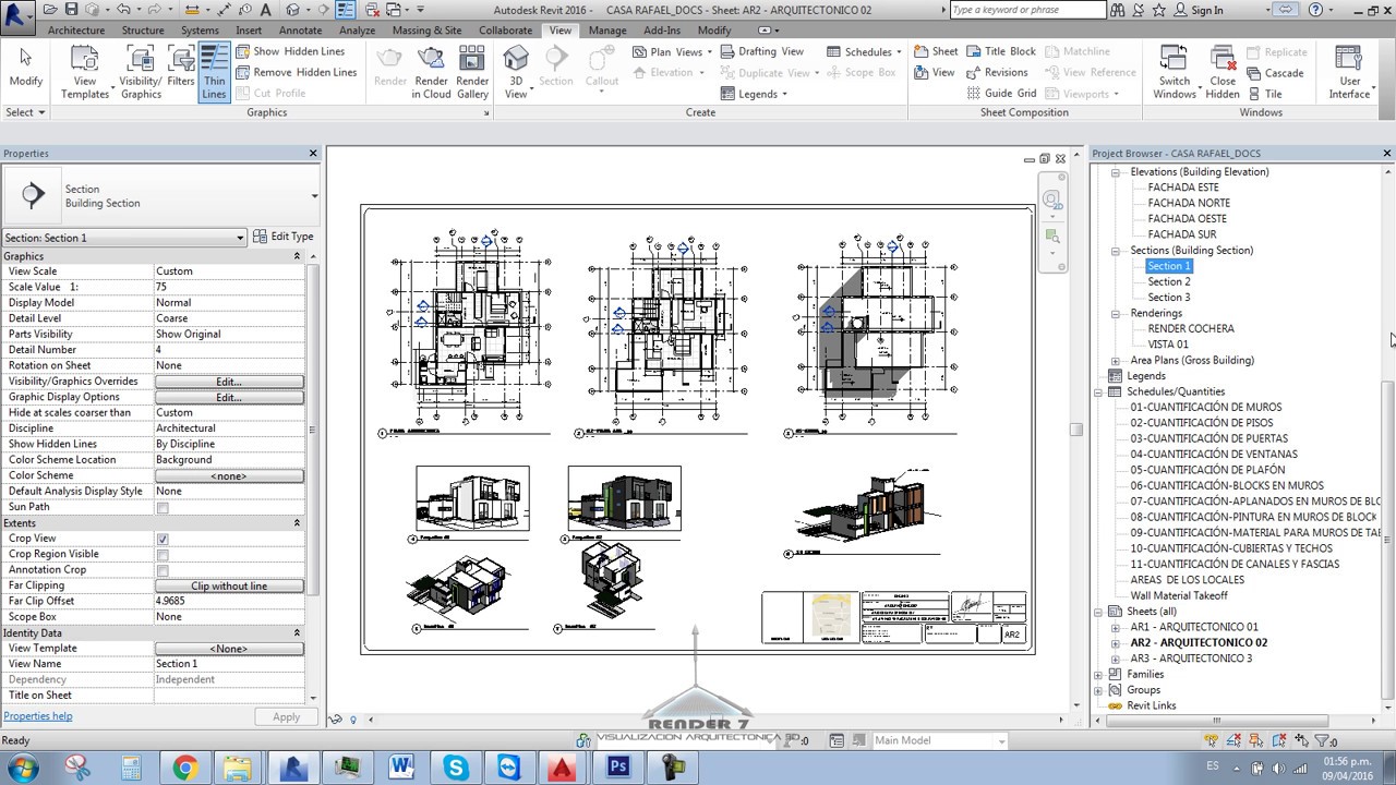TABLAS DE CUANTIFICACION EN REVIT ARQUITECTURA