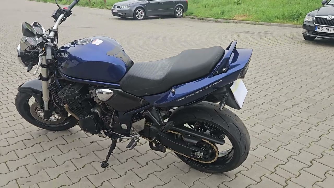 Suzuki GSF 1200 N Upside Down Chinese MIVV Exhaust sound db killer inside