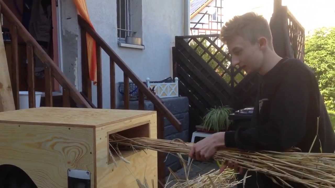 Dreschen mit selbstgebauter Dreschmaschine Teil 2