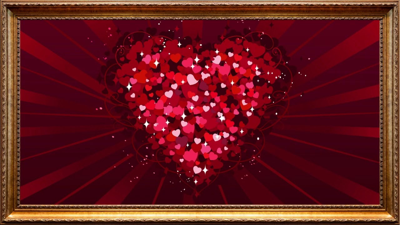 Valentine's Day Art  Painting | Framed Art Aesthetics Screensaver for TV