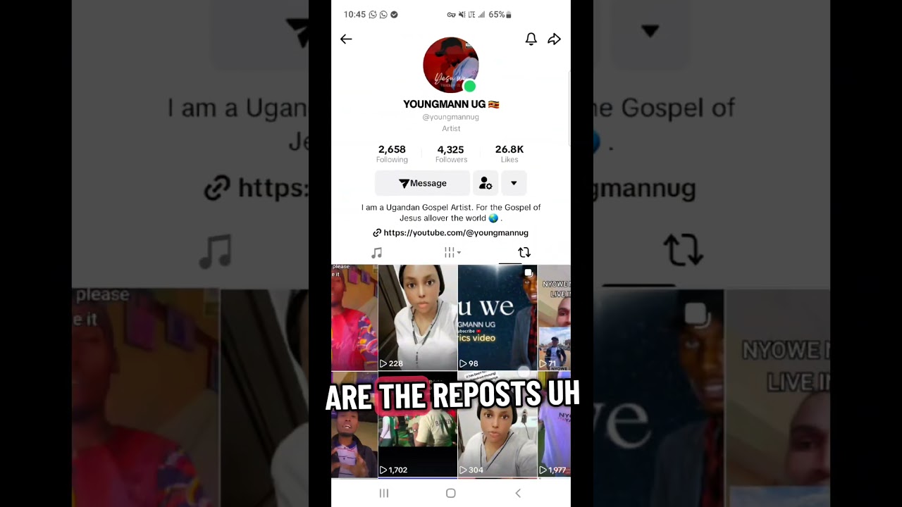 How to find YOUNGMANN UGs Music on Tiktok and use them as sounds.