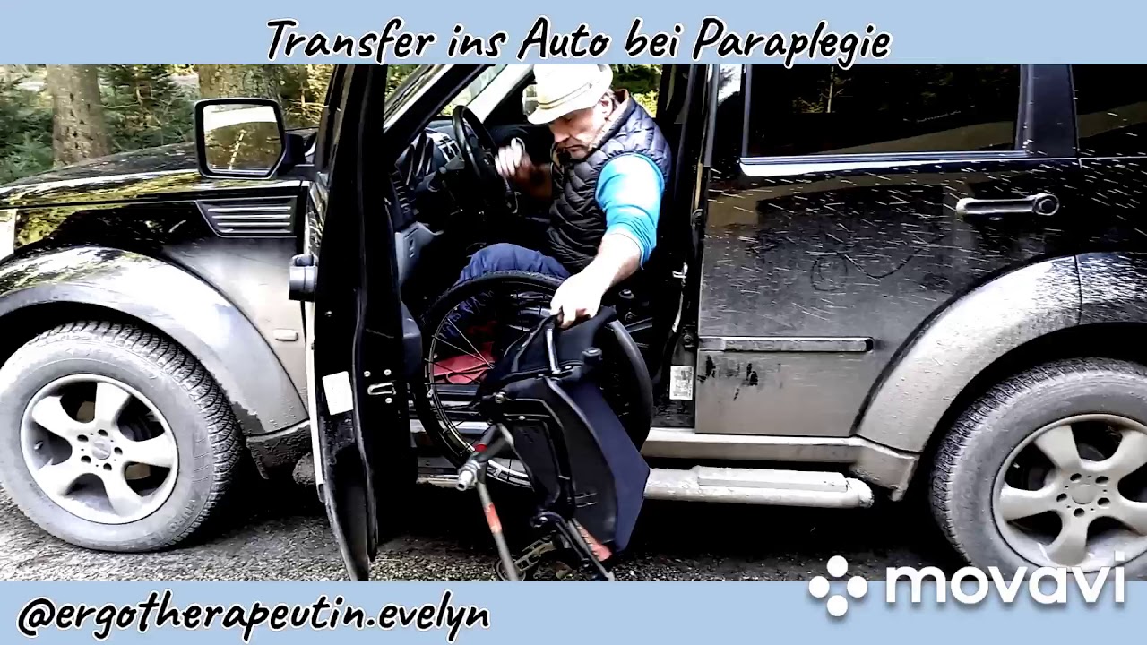 Transfer ins Auto bei Paraplegie