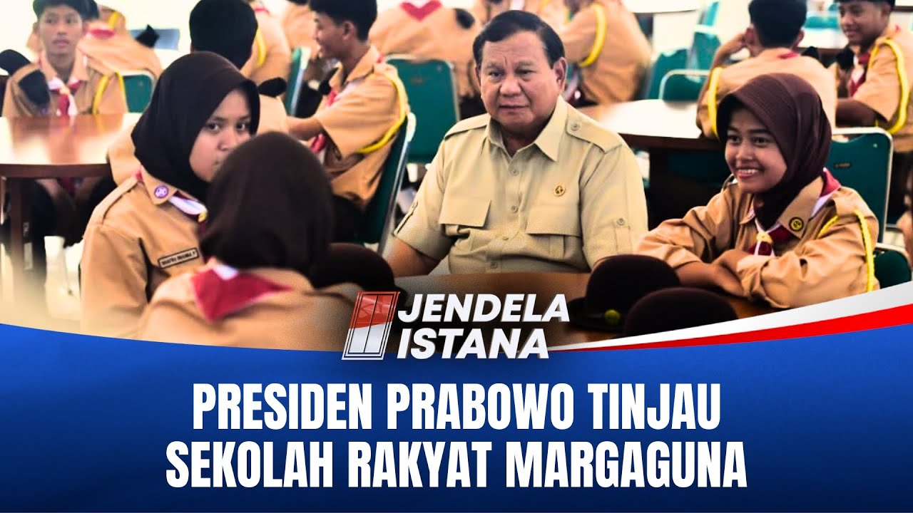 Momen Haru! Anak Sekolah Bersorak Presiden Prabowo di Jakarta Selatan