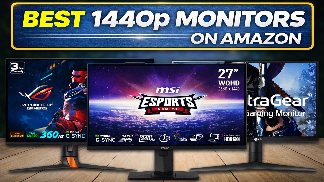 TOP 5 Best BUDGET 1440p Monitors ON AMAZON BUY RIGHT NOW