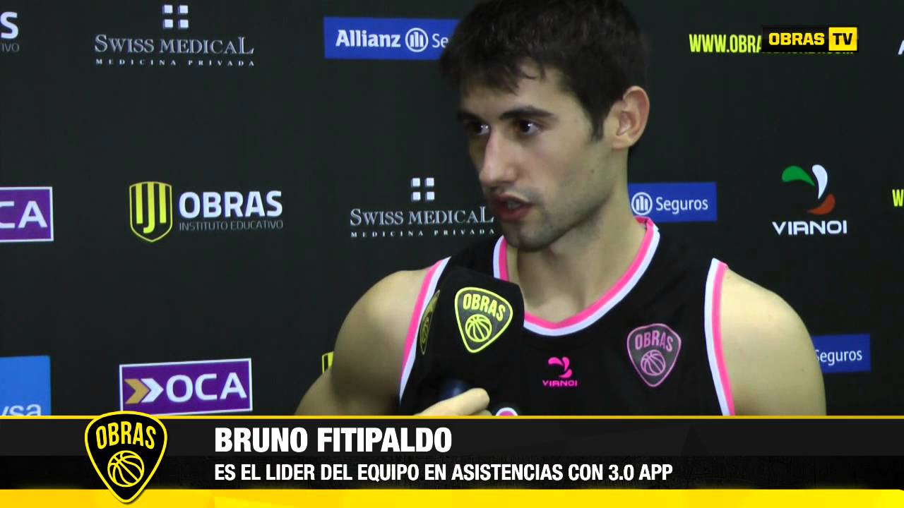 Bruno Fitipaldo post Obras Basket 75-71 Ciclista (4-3-2015)