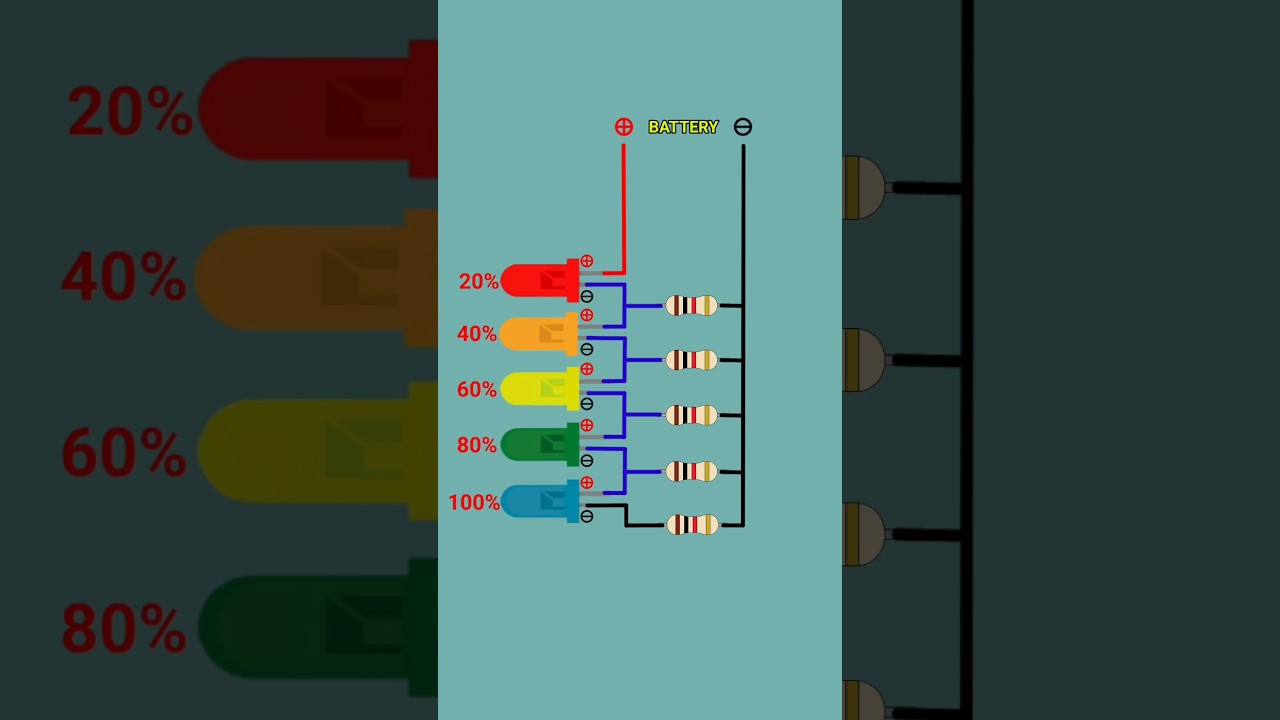 DIY Battery Level Indicator - How To Make A 12V Battery Monitor