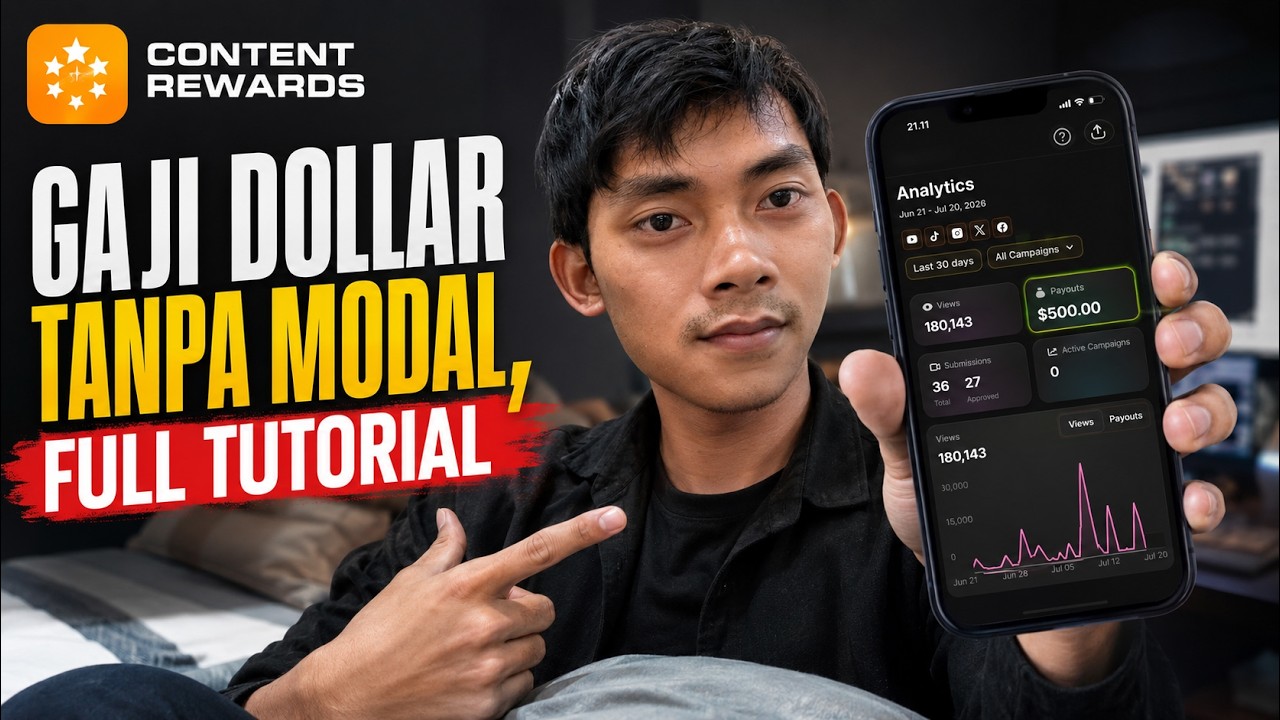 Nganggur, Modal Rebahan, Auto Cuan dari Content Rewards