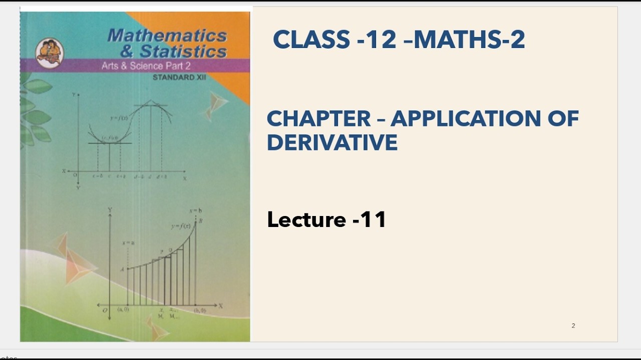 Class 12 th | Maths2 | Chapter 2| AOD | Lect 11 | Maharashtra Board |HSC