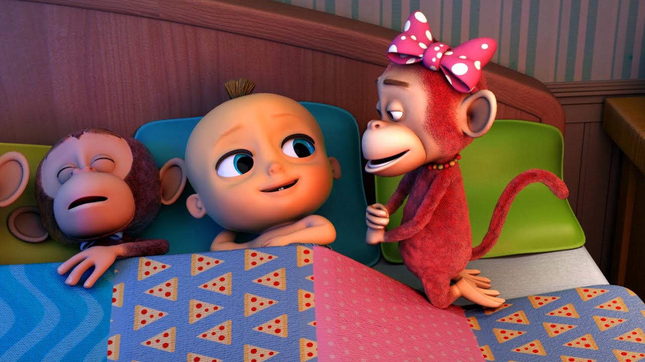वो थे दस बिस्तर में (Ten in the bed) + पाँच छोटे बत्तख- Hindi Rhymes for Kids - LooLoo Kids Hindi