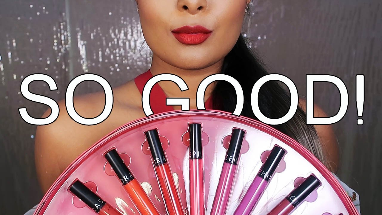 *NEW* SEPHORA Cream Lip Stain 10 Hour Wear Test + Review | MrJovitaGeorge