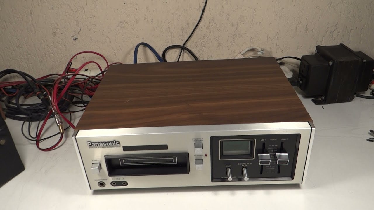 PASAMAGAZINES 8 TRACK TAPE PLAYER PANASONIC RS-805US JAPAN 1973 MUESTRA