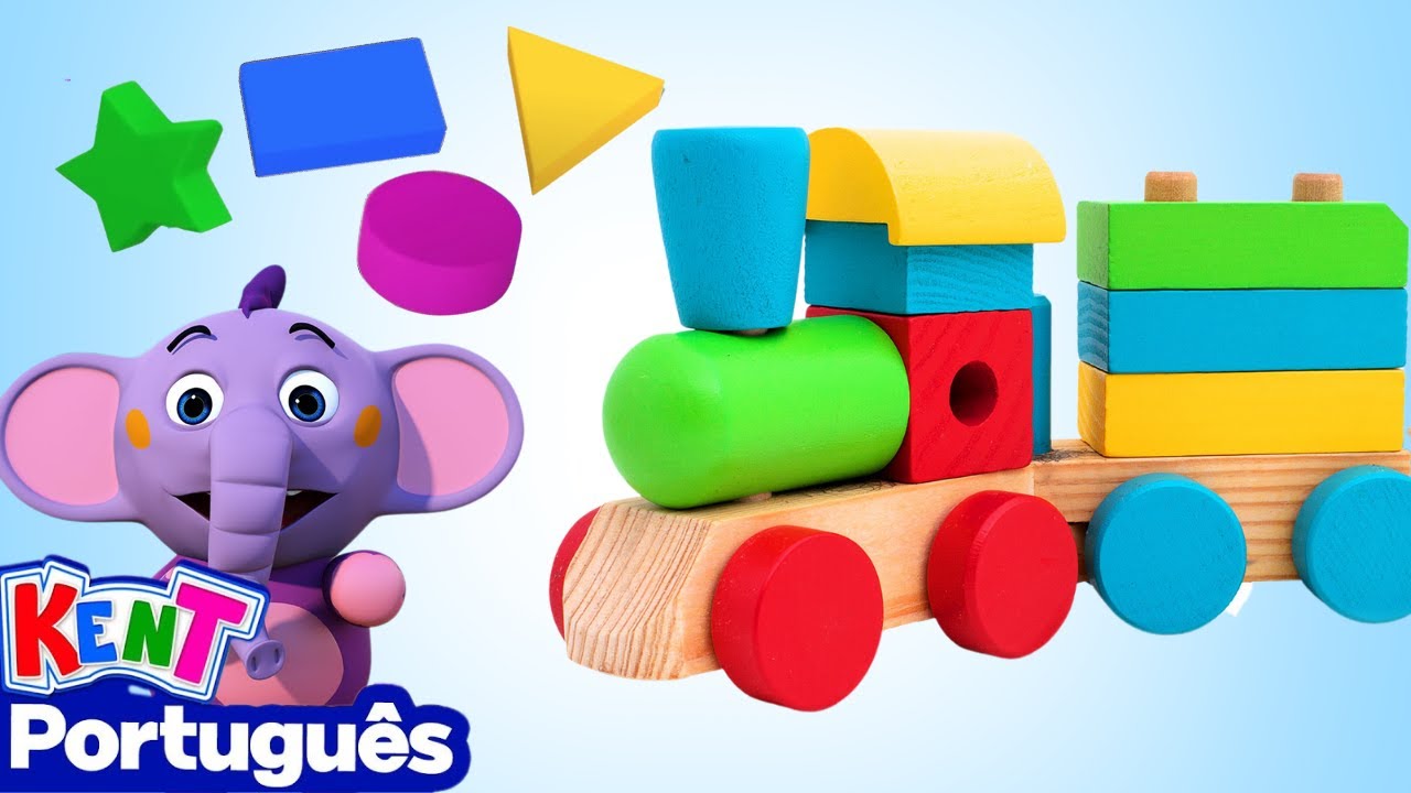 Kent o Elefante | Aprender Formas com o Trem | Desenhos Animados | Vídeo Educativo