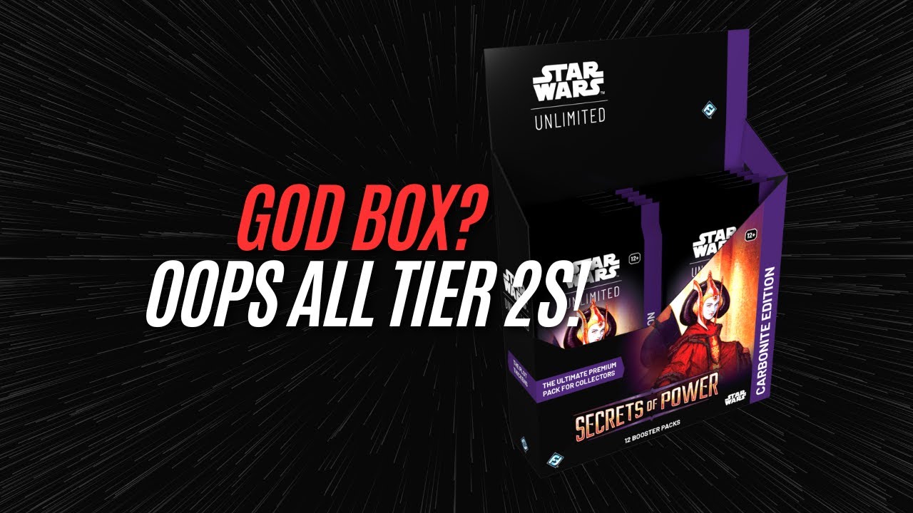 God Box? Oops All Tier 2s | Carbonite Box Unboxing / Opening | Star Wars Unlimited Secrets of Power