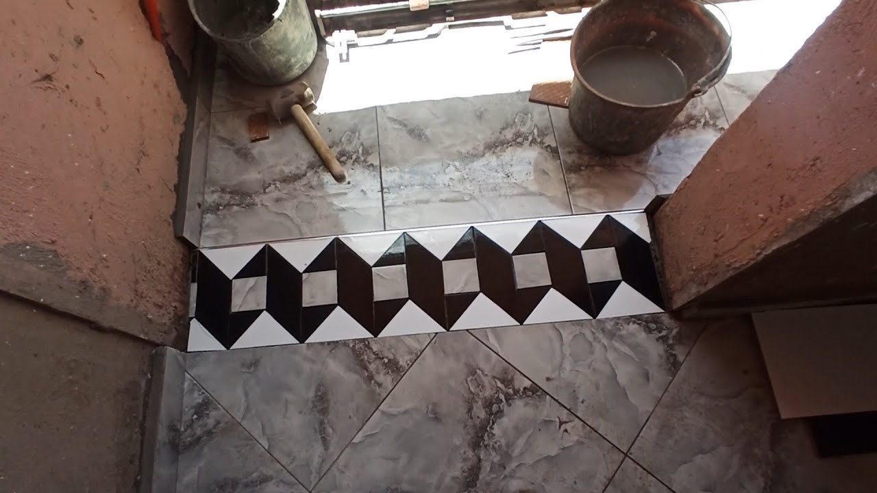 شرح طريقة قص ديكور سيراميك 3d