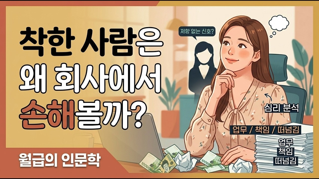 착한 사람은 왜 회사에서도 손해볼까?