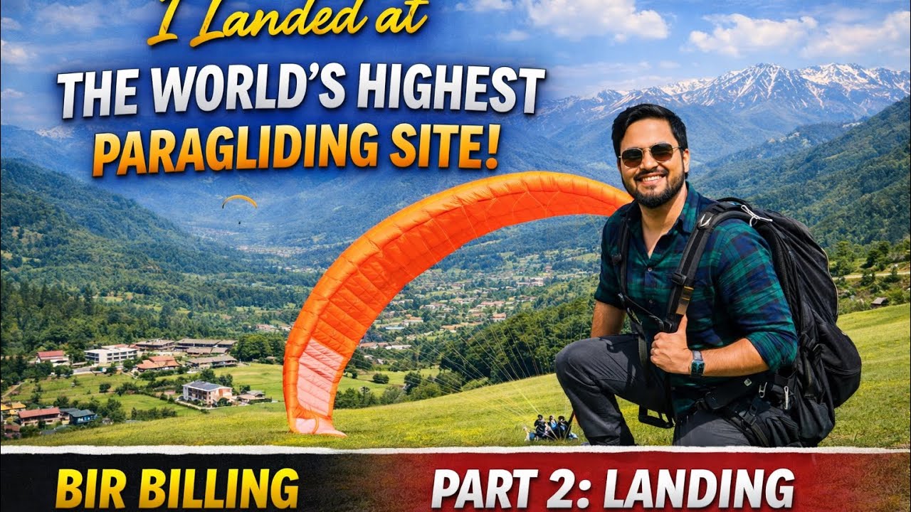 From Sky to Ground 🪂 | Paragliding Landing Experience at Bir Billing (Part 2) #himachal  #birbilling