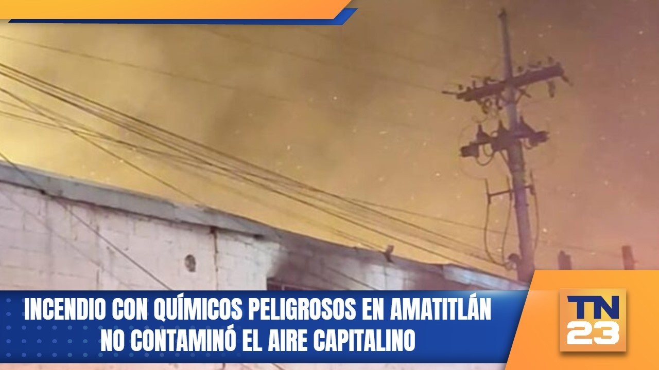 Incendio con químicos peligrosos en Amatitlán no contaminó el aire capitalino
