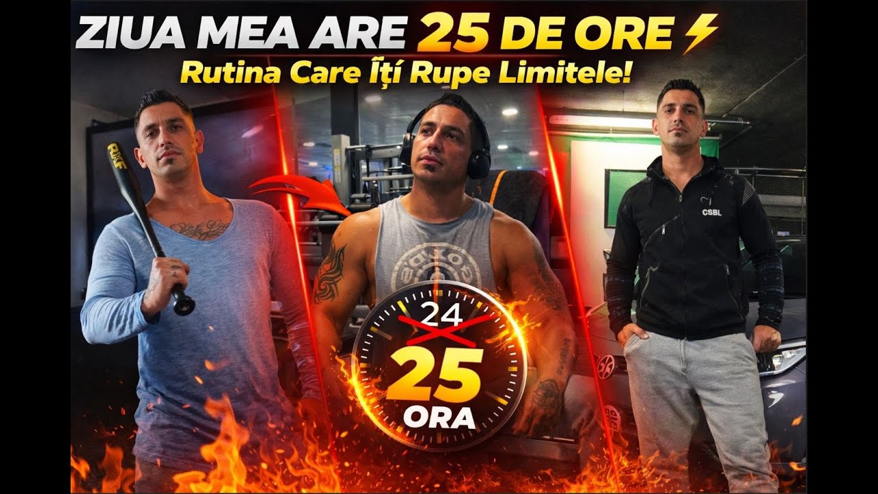 ZIUA MEA ARE 25 DE ORE ⚡️ Rutina Care Îți Rupe Limitele!