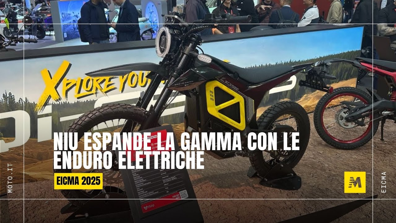 EICMA 2025: NIU presenta un nuovo scooter elettrico da 125 km/h di velocità massima