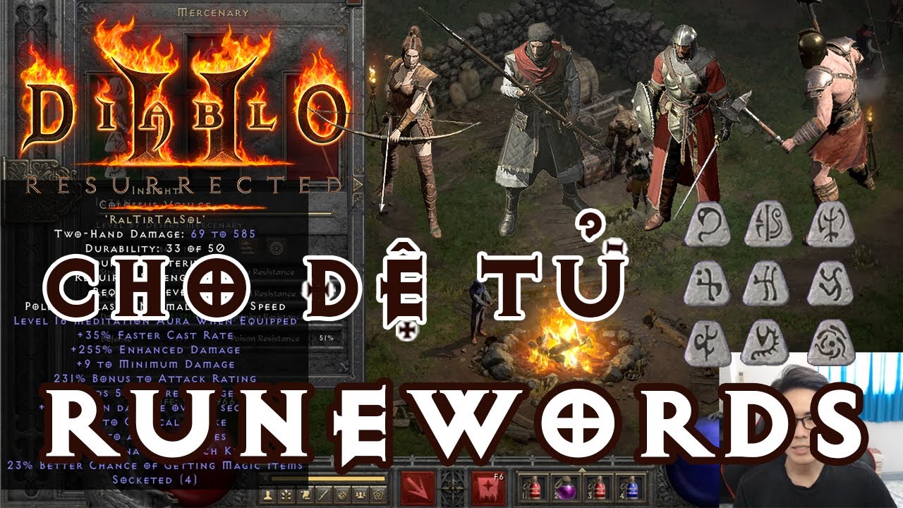 Diablo II Resurrected - Runewords Cho Đệ Tử