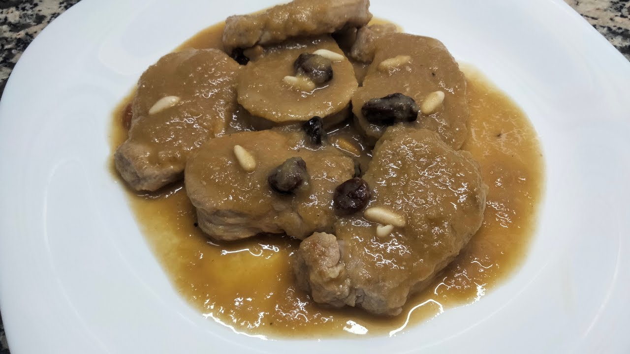 Solomillo al Pedro Ximénez con pasas y piñones. Una rica receta para NAVIDAD.