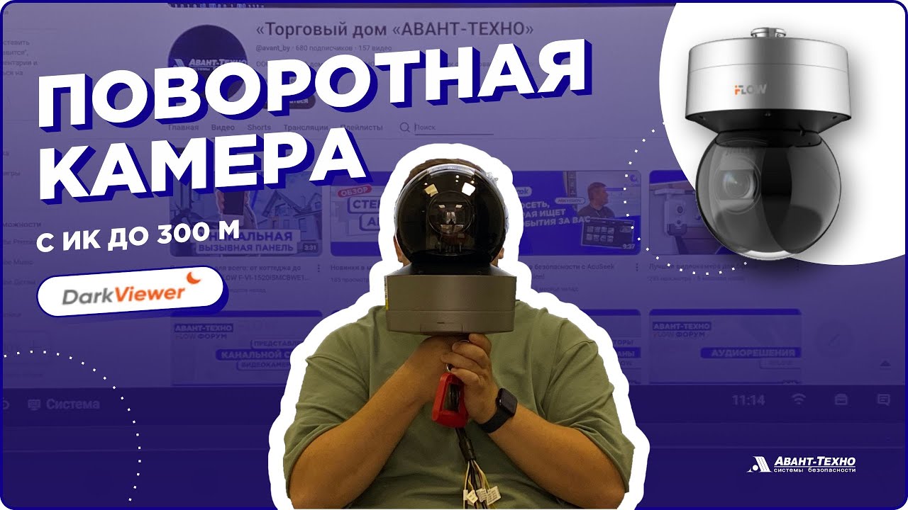 Зум x36, ночь как день и камера, которая ВАС узнает. iFLOW F-IP-4448CHSZ36/LY