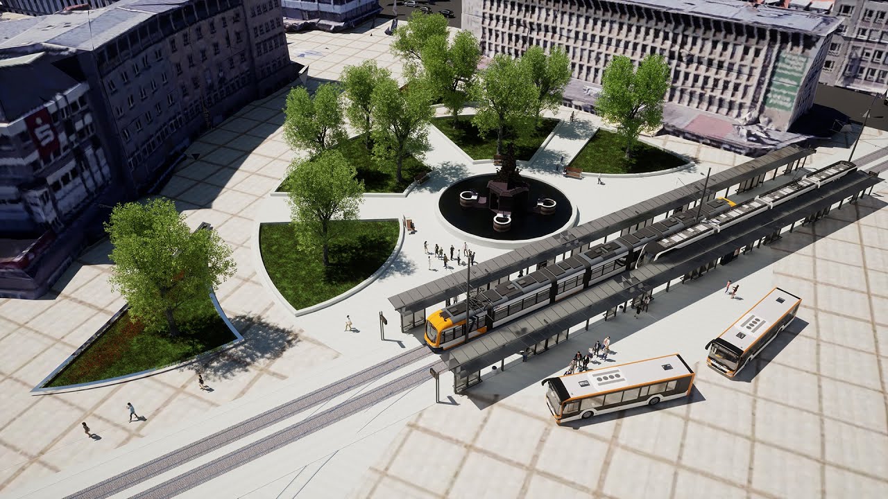 Visualisierung: Jubiläumspark, Berliner Platz, Ludwigshafen am Rhein