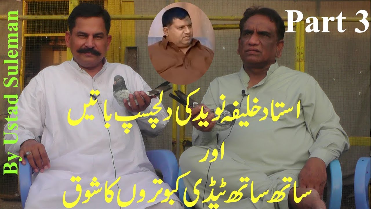 ustad khalifa naveed ke dilchasp batn or sath me taddy kabootro ka shoq