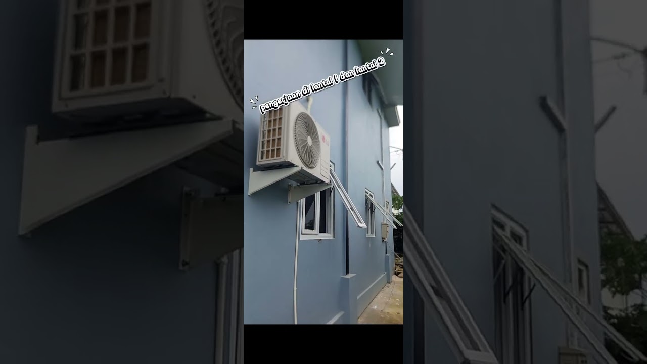 Pemasangan AC LG dual inverter dilanjut service cleaning AC standing 