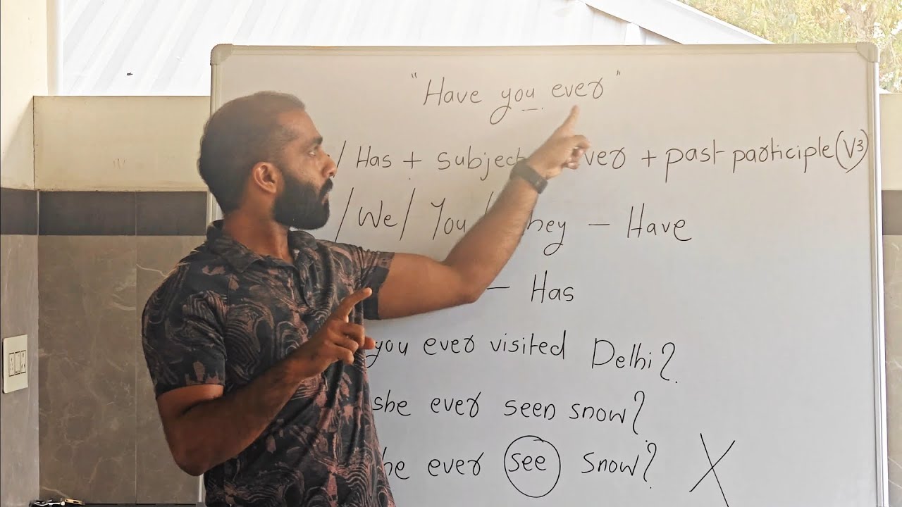 English Grammar - 'Have you ever' : meaning & where to use it, explained in Indian Sign Language