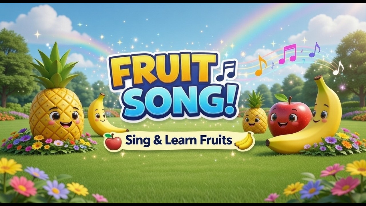 Learn Fruits Name Fast! 🍎| Fun Song | Smart Learning