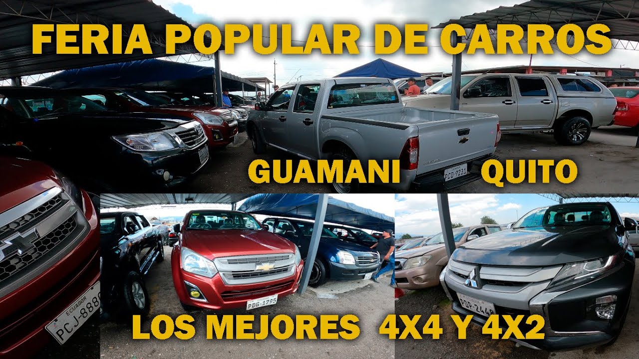 CON LAS MEJORES CAMIONESTAS  4X4  4X2  A GASOLINA Y DIESEL  FERIA  POPULAR  DE GUAMANI QUITO ECUADOR