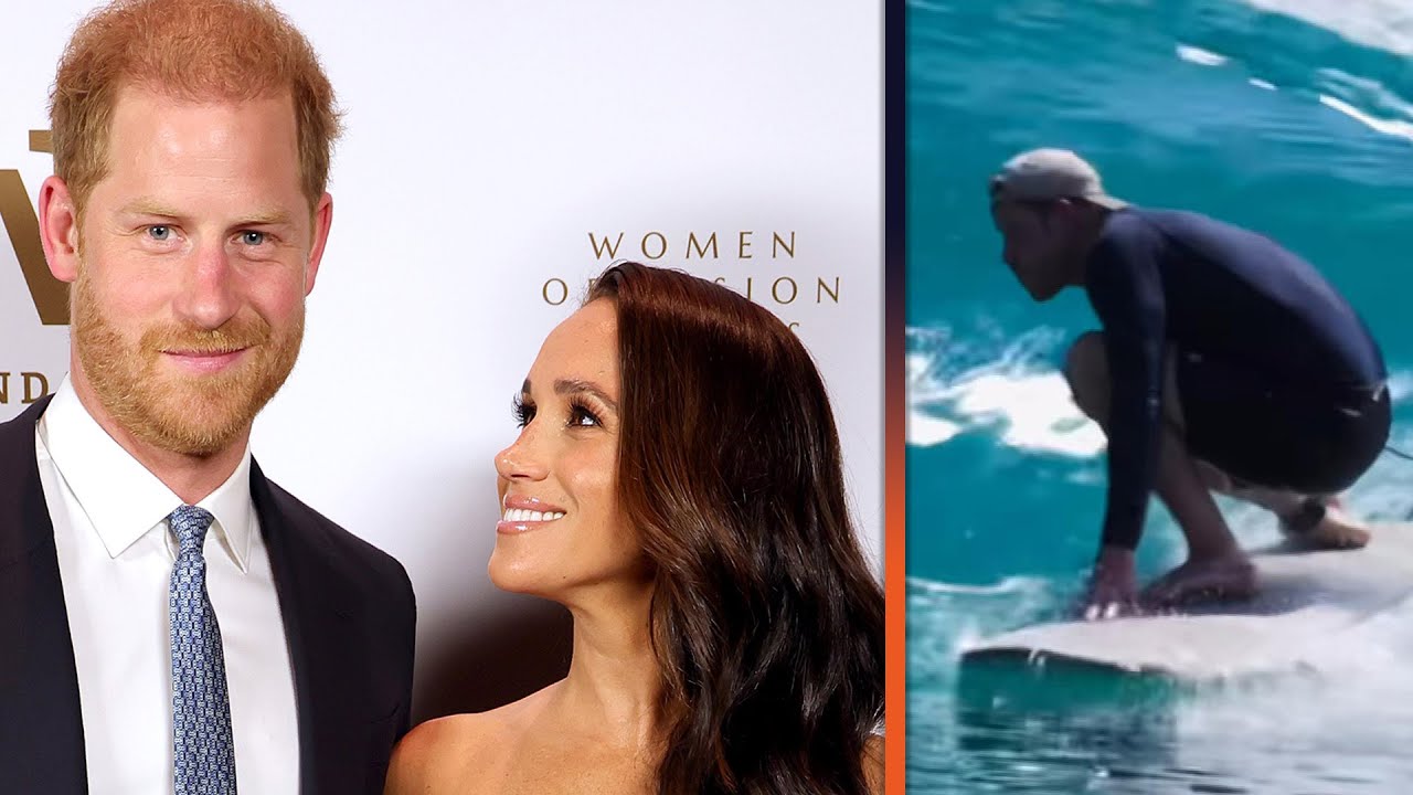 Meghan Markle Shows Off Prince Harry's SHOCKING Surfing Skills