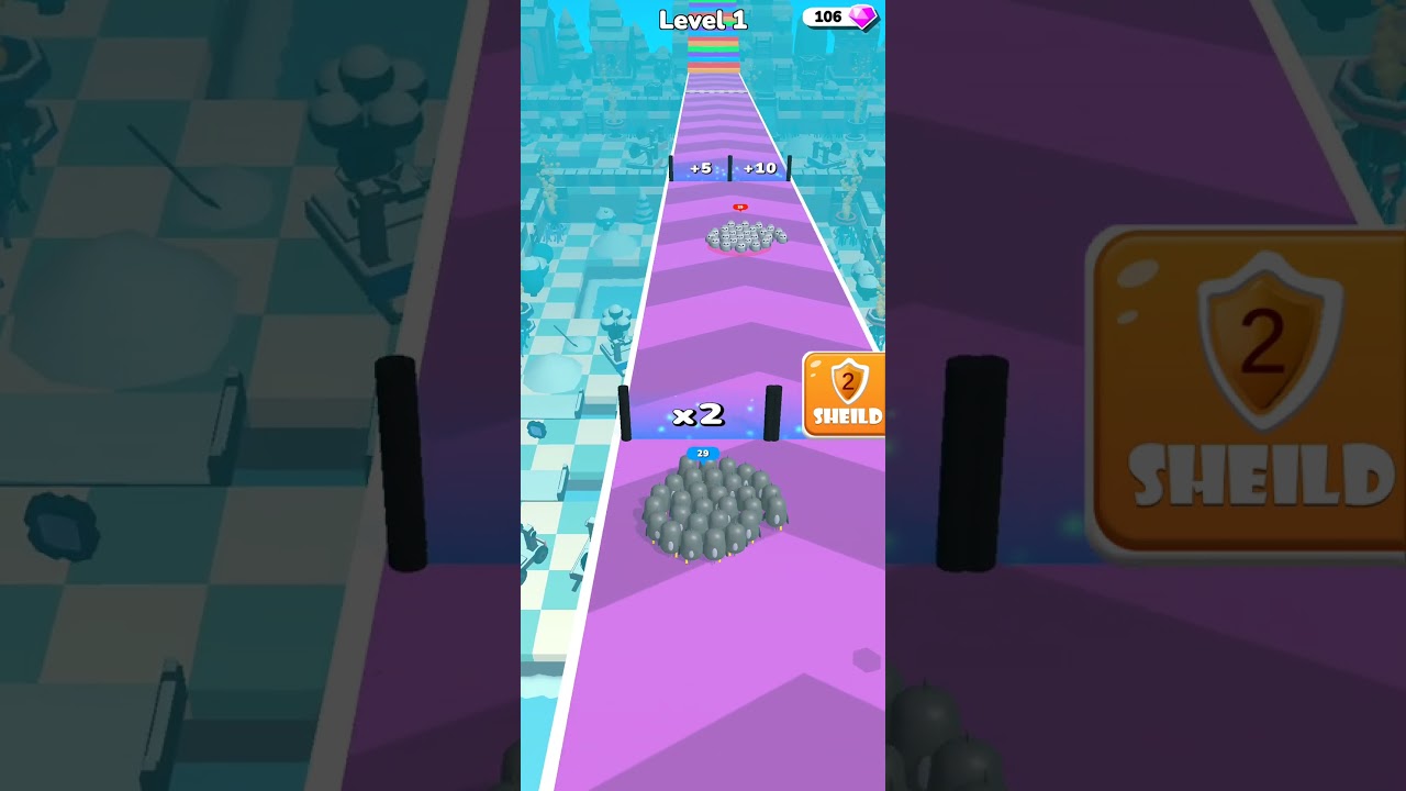 Penguin Crowd Clash Runner Android Gameplay #androidgames