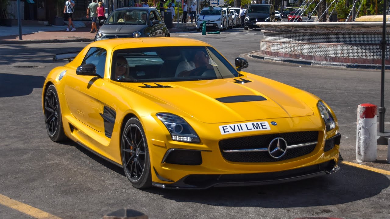 Supercars in Puerto Banus August 2022 [ 10 ] (SLS Black Series, SF90 Spider, GT2, MC20, Brabus G800,