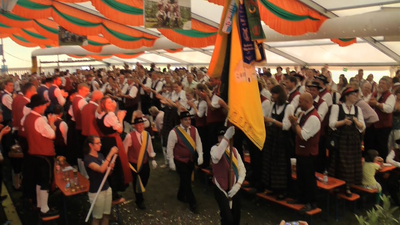 Musikfest Blitzenreute - Fahneneinmarsch