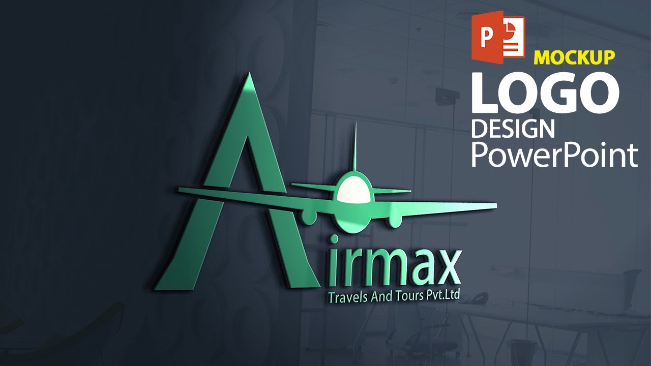 Logo Design Tutorial in PowerPoint || How to make Mockup Logo Design in Ms PowerPoint