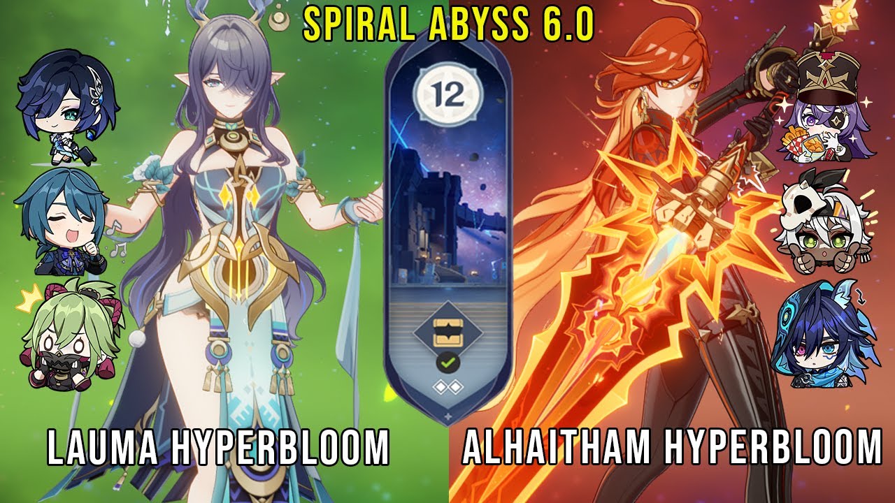 C0 Lauma Hyperbloom and C0 Mavuika Overload | Genshin Impact Abyss 6.0 Floor 12 9 Stars