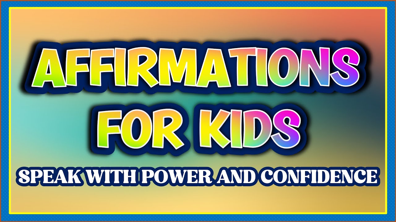 🔴 Affirmations for Kids | Positive Self-Talk for Confidence, Focus & Joy (Live)