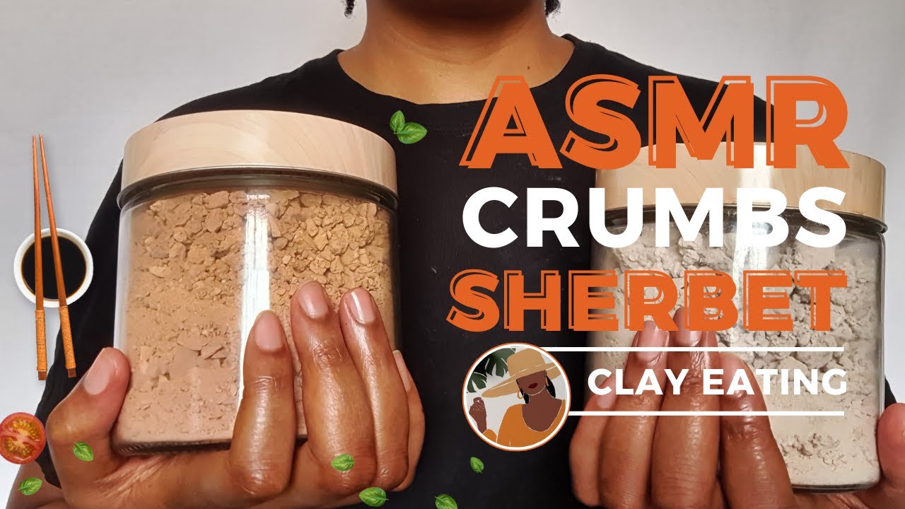 ASMR CARAMEL AND WHITE CLAY CRUMBS - Short Video (South African Clay)