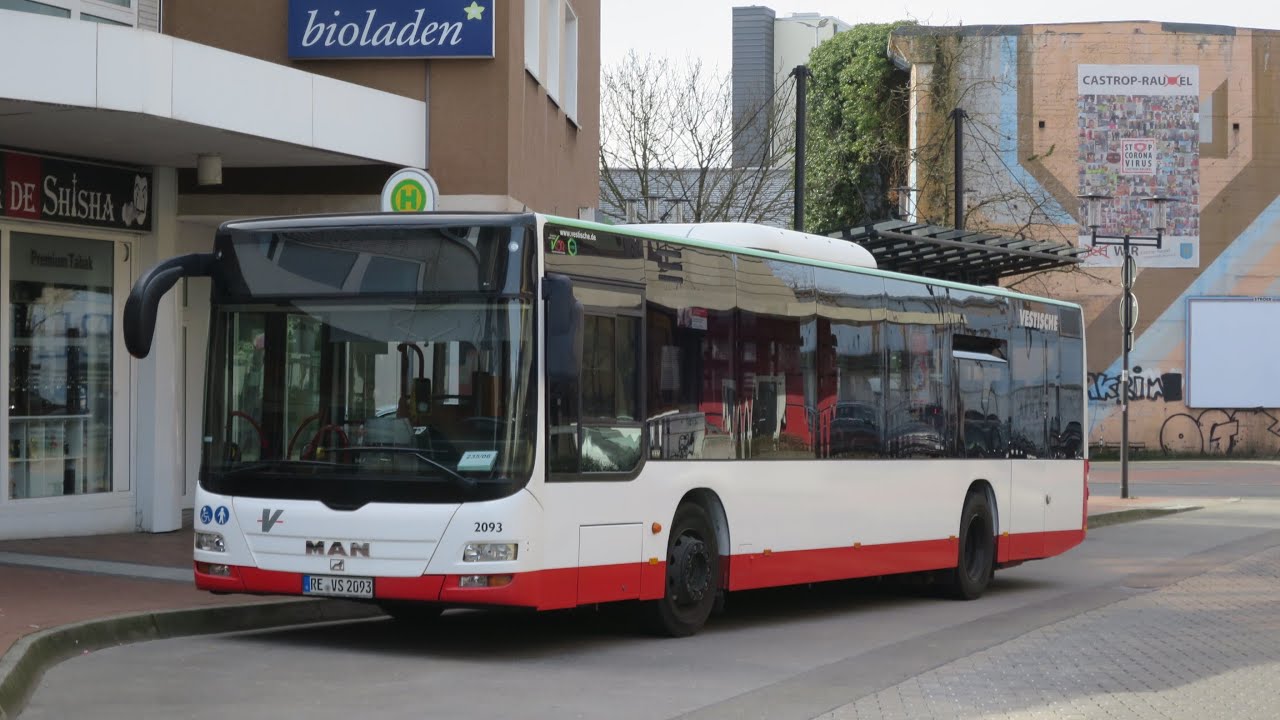 [Sound] Bus MAN NL 283 | #2093 | Vestische Straßenbahnen GmbH, Herten (Kreis Recklinghausen)