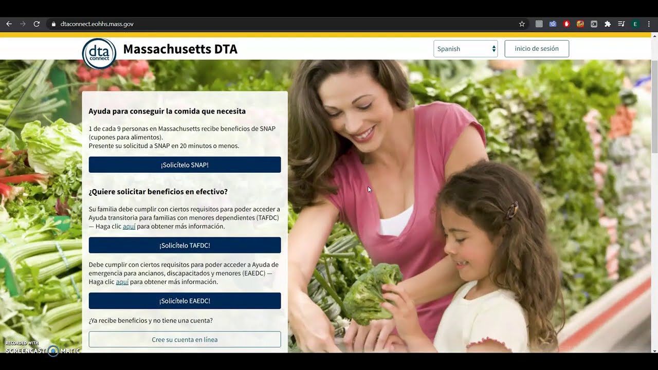 Ayuda de Transici&oacute;n para Familias con Hijos Dependientes (TAFDC) MA