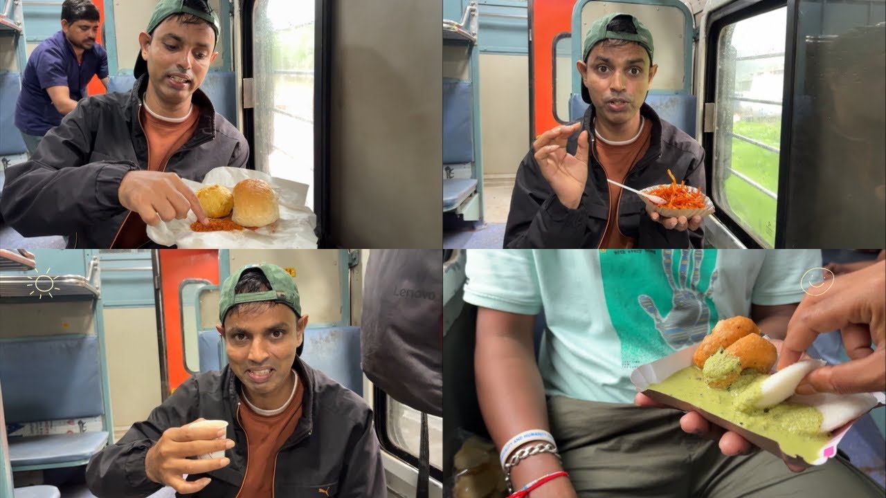 रत्नागिरी दिवा पॅसेंजर ची खाद्य सफर 😍 | Ratnagiri Diva Passenger Food | Konkan Railway 