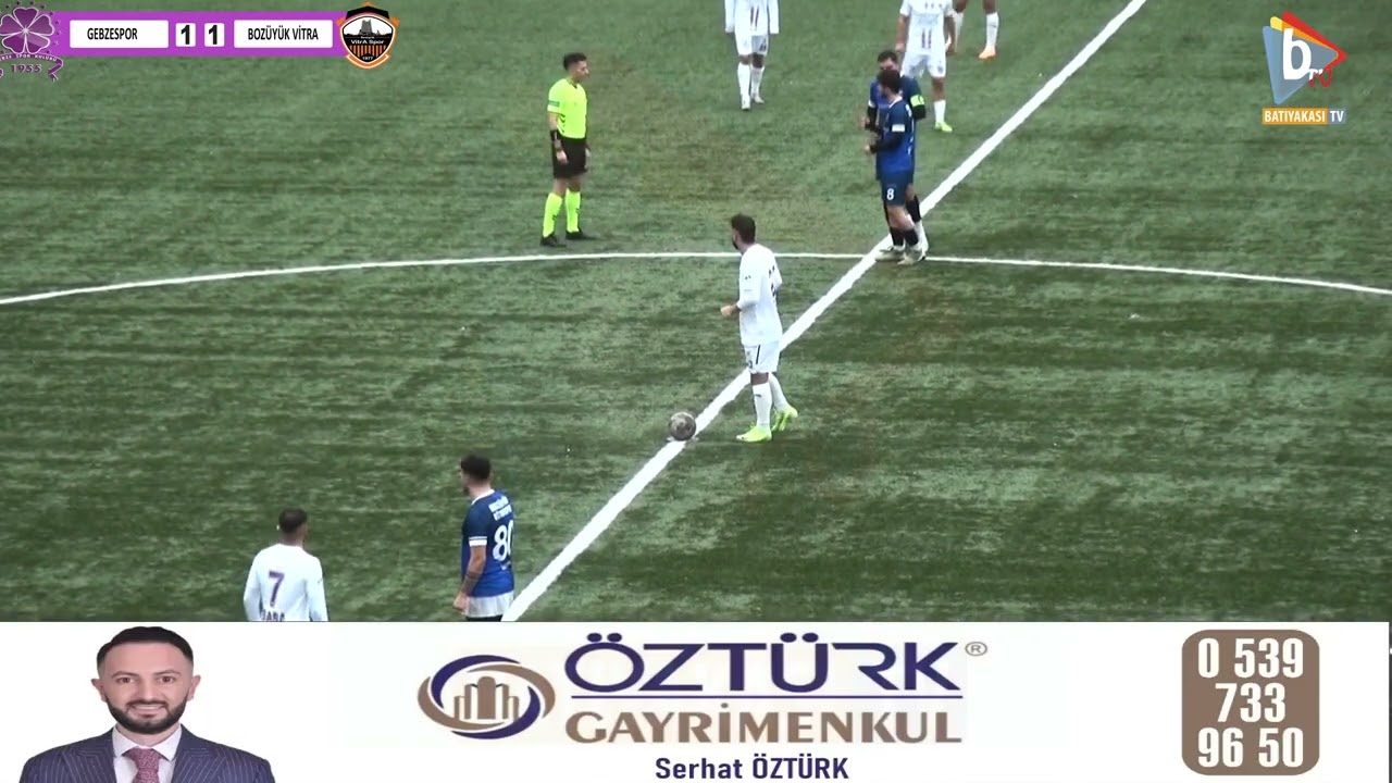 GEBZESPOR  -  BOZÜYÜK VİTRA MAÇI GOLLER VE ÖZETİ