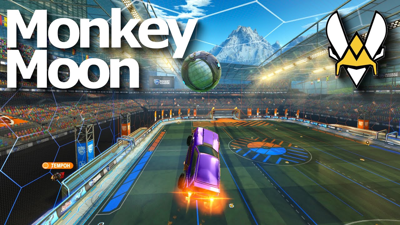 MONKEY MOON is INCREDIBLE in Ranked (SSL 2v2 Rocket League)