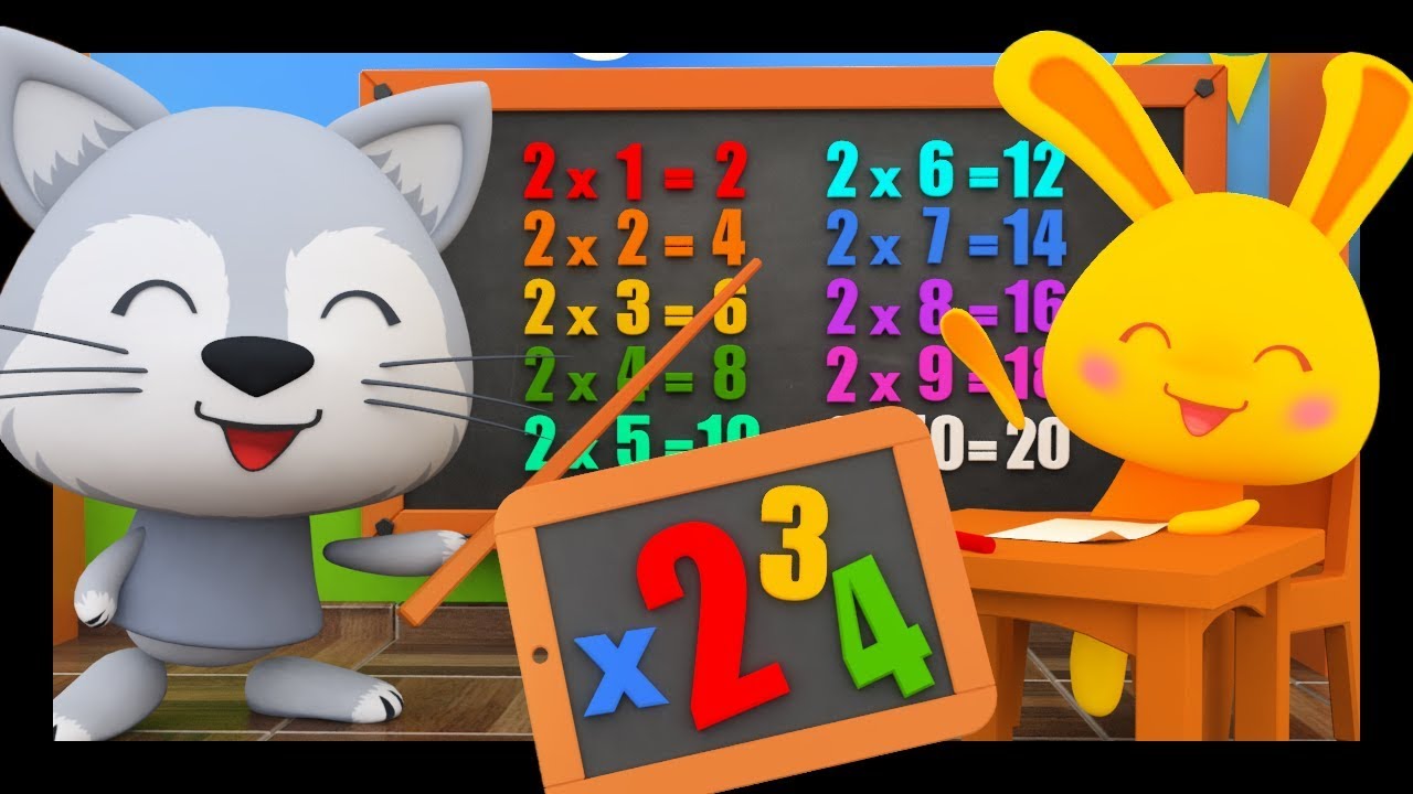 Les tables de multiplications par 2 3 et 4 en chansons pour les enfants - Titounis
