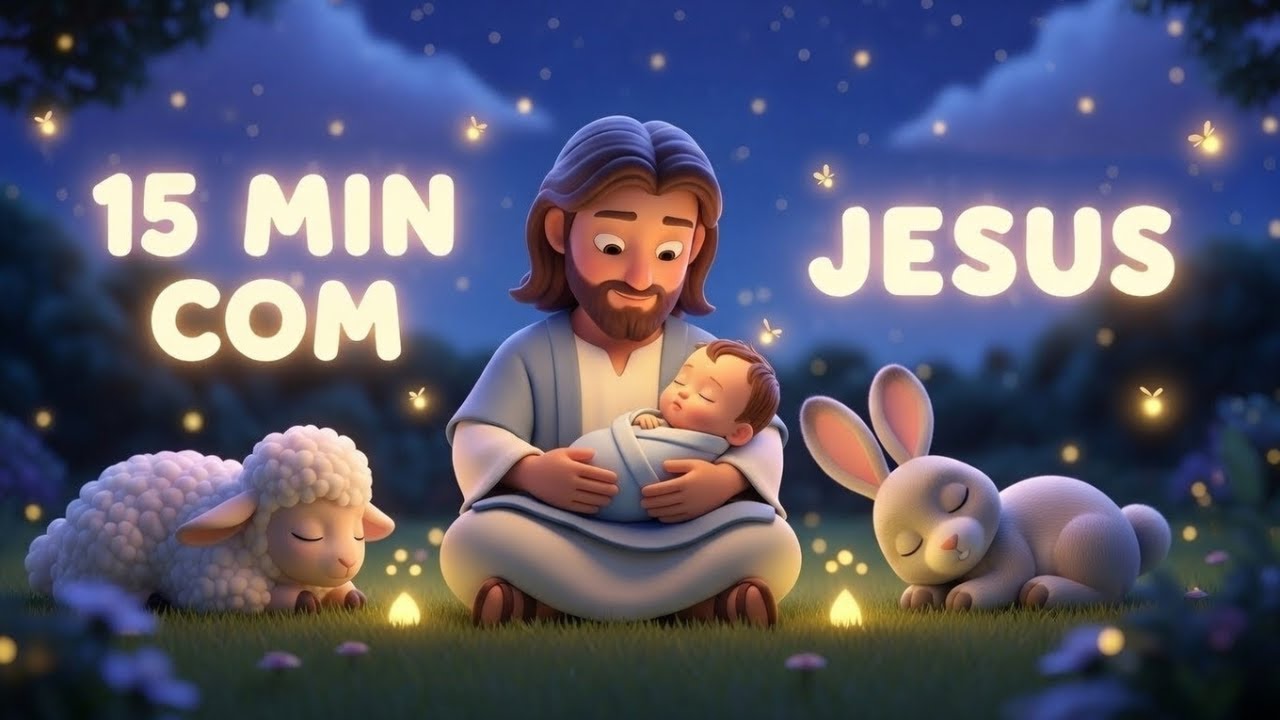 15 Minutos de Soninho com Jesus | Música Infantil Calmante para Bebê Dormir