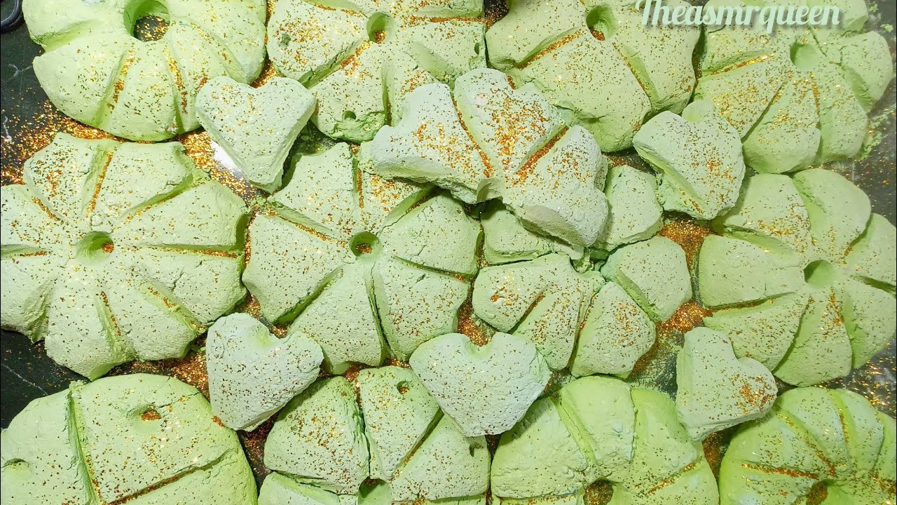 Green Dusty Flowers || Oddly Satisfying|| ASMR