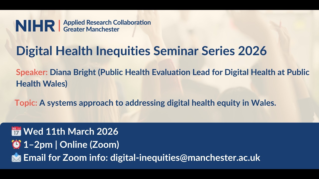 Digital Health Inequities Seminar: March 2026