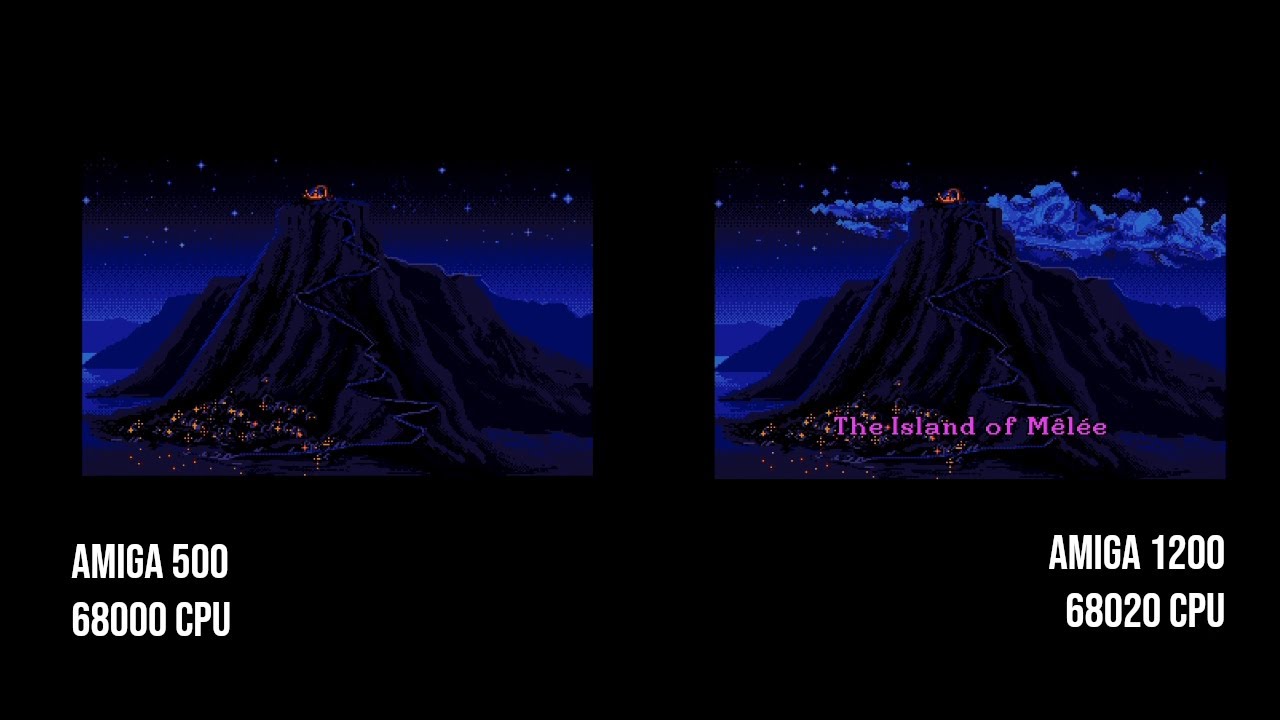 The Secret of Monkey Island: Amiga 500 vs. 1200 Intro Differences